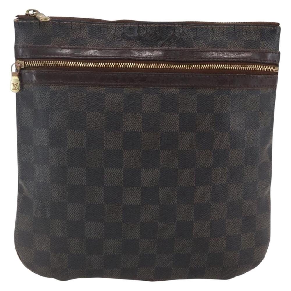 Louis Vuitton Damier Ebene Pochette Bosphore Shoulder Bag Brown
